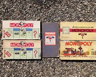 2 from 80's, 2 from 50's & board from 1935.