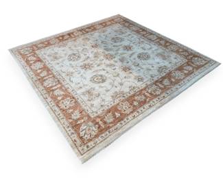 Pakistan Hand-Knotted Wool Oushak Style Area Rug