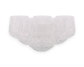 A Set of Six Waterford Lismore Crystal Roly-Poly Tumblers
