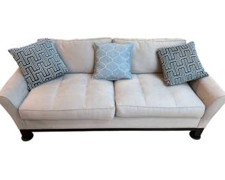 Cindy Crawford Home Micro-Suede Two-Cushion Sofa by H.M. Richards