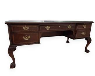 Councill Business Furniture Chippendale Style Mahogany Executive Desk