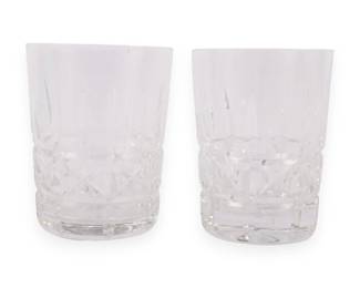 A Pair of Waterford Crystal Lismore Pattern Double Old Fashioned Glasses