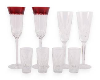 A Set of Waterford Crystal Lismore and John Rocha Glassware