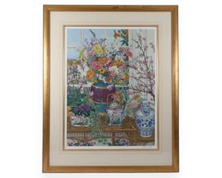 John Powell (American, b. 1930) 'Cherry Blossoms' (Signed)
