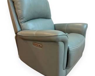 Leather Power Reclining Armchair 