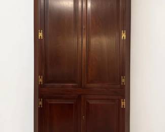 Chippendale Style Mahogany Corner Cupboard