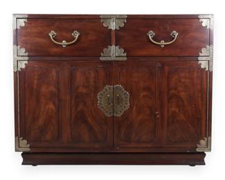 Henredon Chinoiserie Style Bachelor Chest with Brass Hardware (2 of 2)