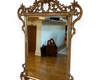 LaBarge Italian Rococo Style Giltwood Wall Mirror Style 1620