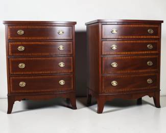 A Pair of Councill Craftsmen Federal Style Mahogany Bachelors' Chests