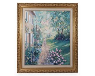 Suzanne French Luker (American, 20th Century) 'Adeline's Garden III' (Signed)