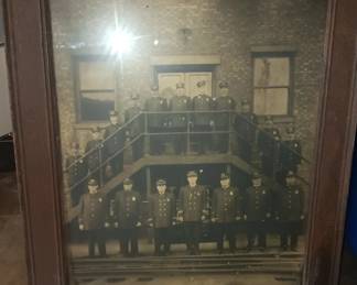 Large photo of circa 1900 Policeman or fireman