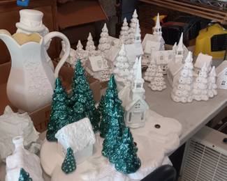 Large amount (4x what's shown) unfinished bisque ceramics