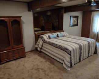 Cabinet, Platform Bed, Art