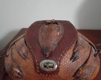 Handmaded armadillo purse