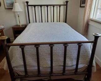 brass bed