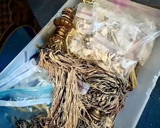 Whole bin of tassels