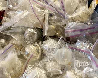 Ornaments are individually bagged
