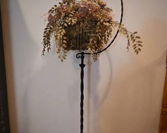 Cast Iron Floor stand Hanging Basket