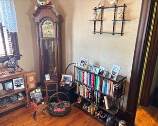 First Edition etc. Books, Collectibles, and Grandfather Clock