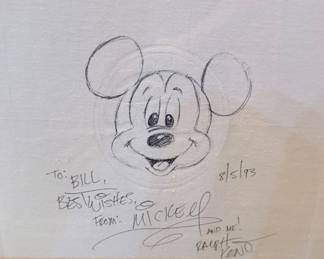 Signed by Ralph Kent (He Invented the Original Mickey Mouse Watch)