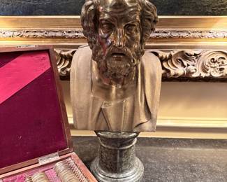 Bronze Bust of Homer