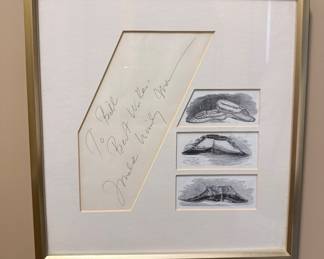 Imelda Marcos Autograph with Shoe Print