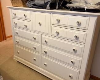 White Multi-Drawer Dresser