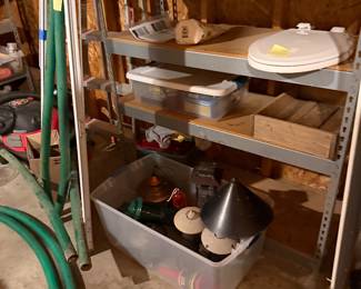Lots of unique shelving units