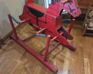 Antique rocking horse. Springs have been replaced