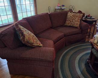 Burke Curved Couch Fleurtique Cinnamon