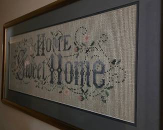 90s Cross stitch Home Sweet Home