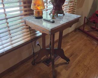Marbletop table