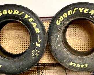Dale Sr. and Dale Jr. Race Used Tires