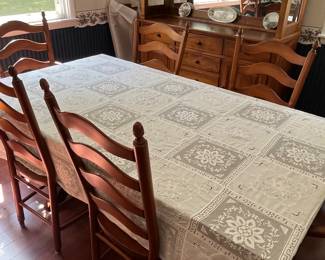 Crawford Dining Room Set w/glass top