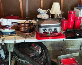 Ironstone Pitcher and Shop Vac