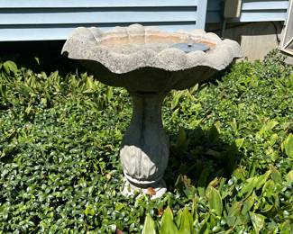 Cement Bird Bath
