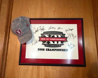 Big 12 conference 2000 championships autograph
