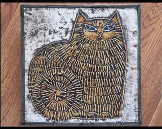 Lisa Larson Signed Cat