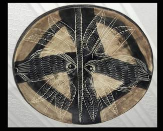 Carved Soapstone Plate