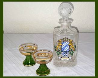 Weinfurtner Glass Decanter and German Glasses