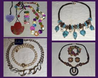 Lots of Statement Necklaces including Swarovski; There are More!