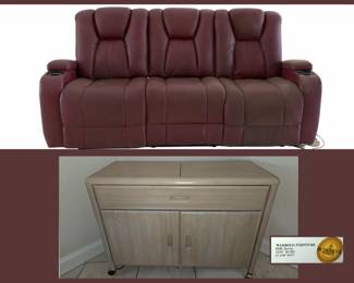 Dual Reclining Sofa and Whambold Server