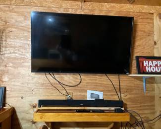 TV and sound bar