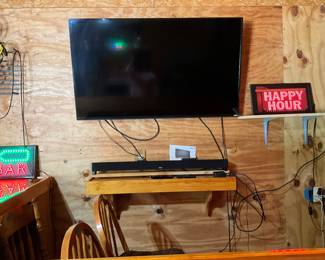 TV and sound bar