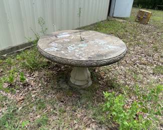 Round Cement Table