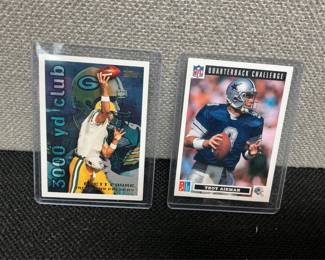 Lot # : 53 - Aikman, Elway & Favre Collector's Cards