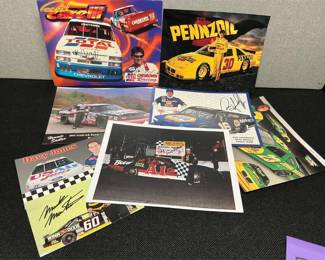 Lot # : 57 - NASCAR Racing Fan Stat Cards - Some Signed