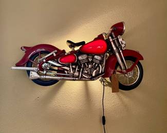 Fantastic lamp/wall art purchased at Aladdin General Store on the way to Sturgis