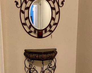 lovely two piece scroll work, leaf design