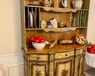 two piece buffet/hutch